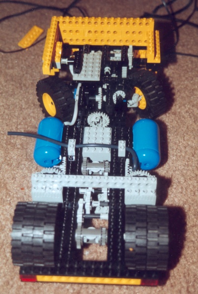 top view truck chassis